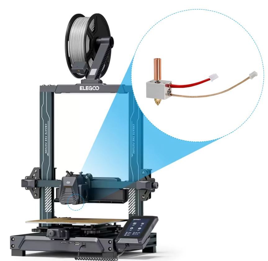 Elegoo neptune 4 - 0,4 мм Хотенд для 3д принтера для 3D принтера