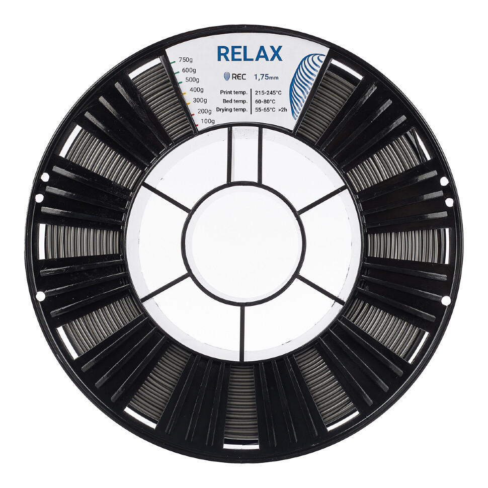 RELAX пластик REC 1.75мм серебристый