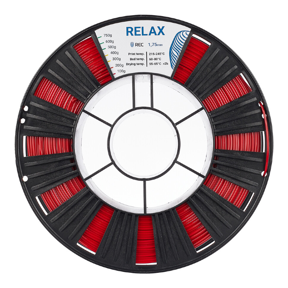 RELAX пластик REC 1.75мм красный