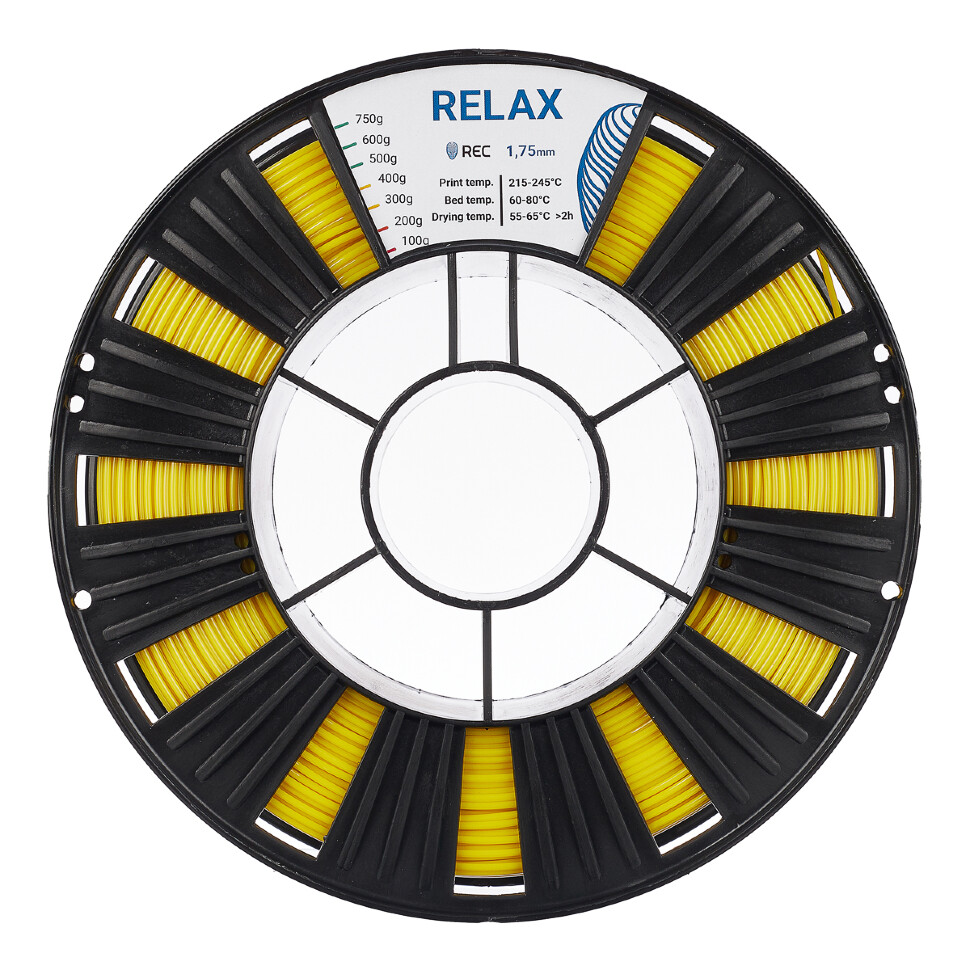 RELAX пластик REC 1.75мм желтый