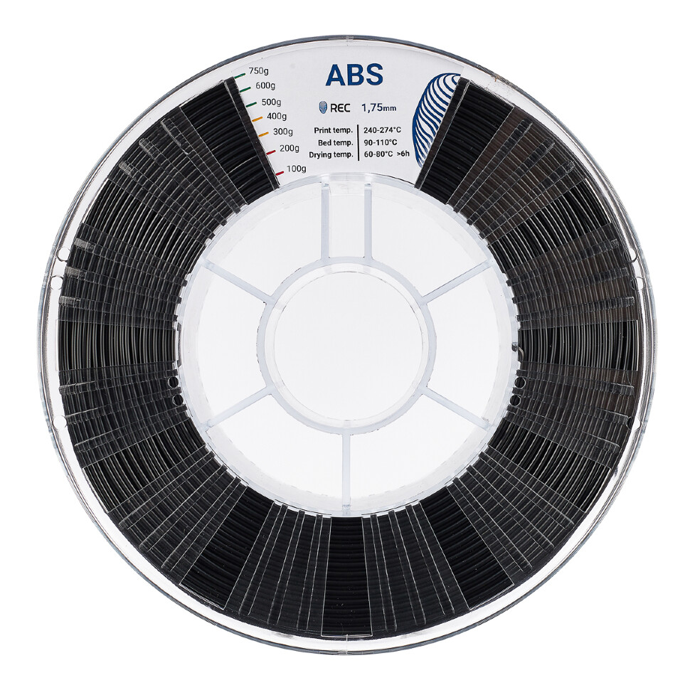 ABS пластик REC 1.75мм чёрный