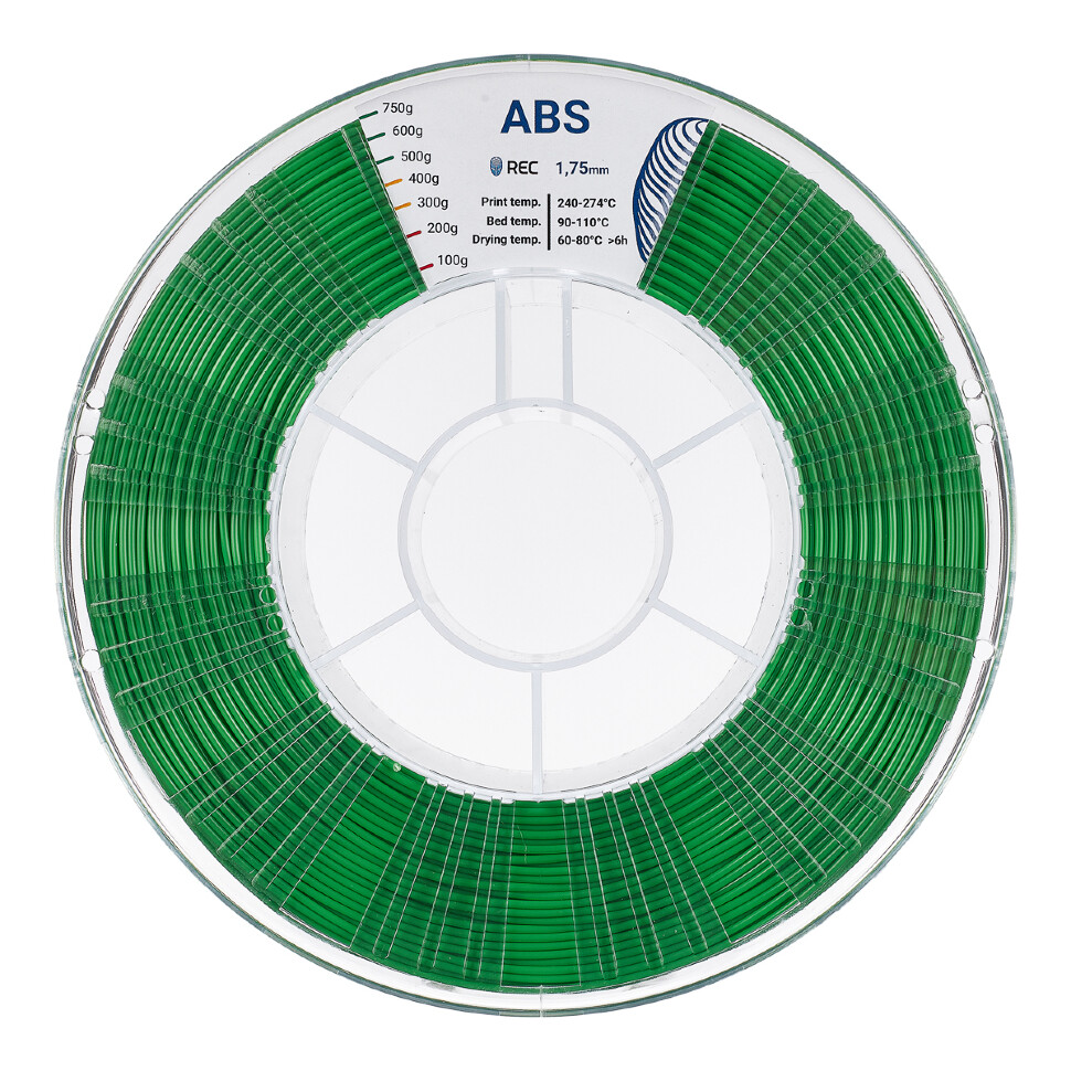 ABS пластик REC 1.75мм зелёный