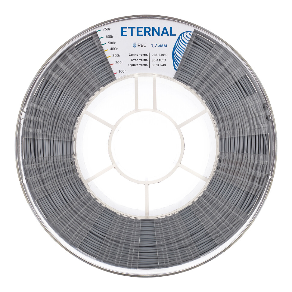 ETERNAL пластик REC 1.75мм серый