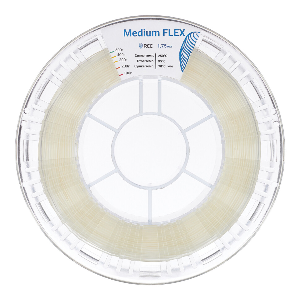Medium Flex пластик REC 1.75мм натуральный