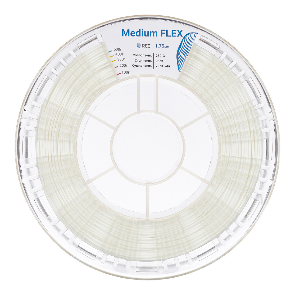 Medium Flex пластик REC 1.75мм белый