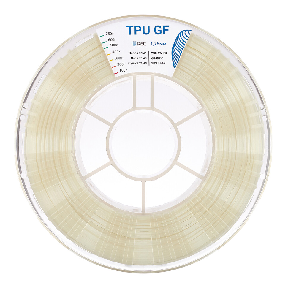 TPU GF пластик REC 1.75мм натуральный
