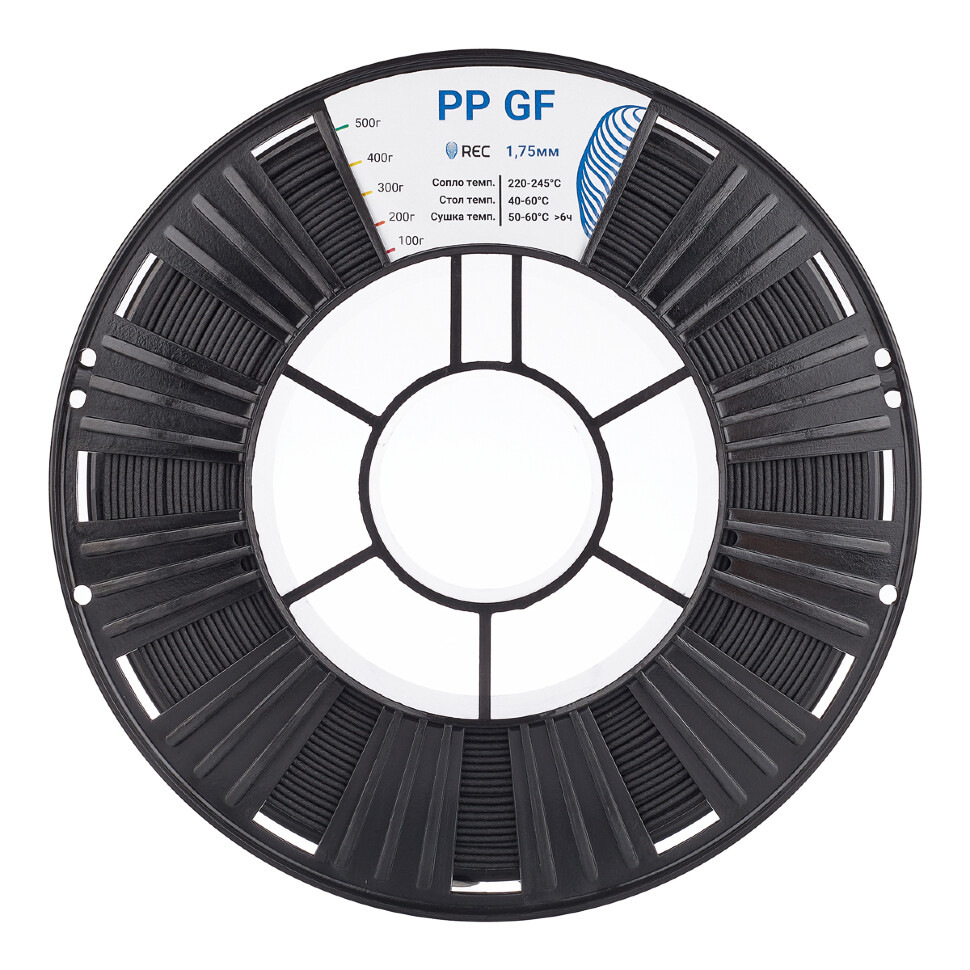 PP GF пластик REC 1.75мм чёрный