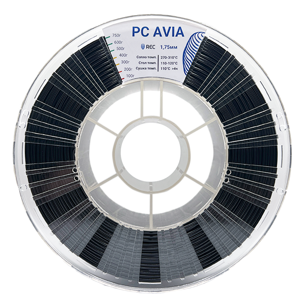 PC AVIA пластик REC 1.75мм чёрный