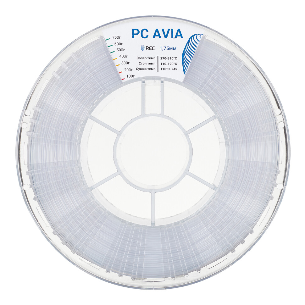 PC AVIA пластик REC 1.75мм прозрачный