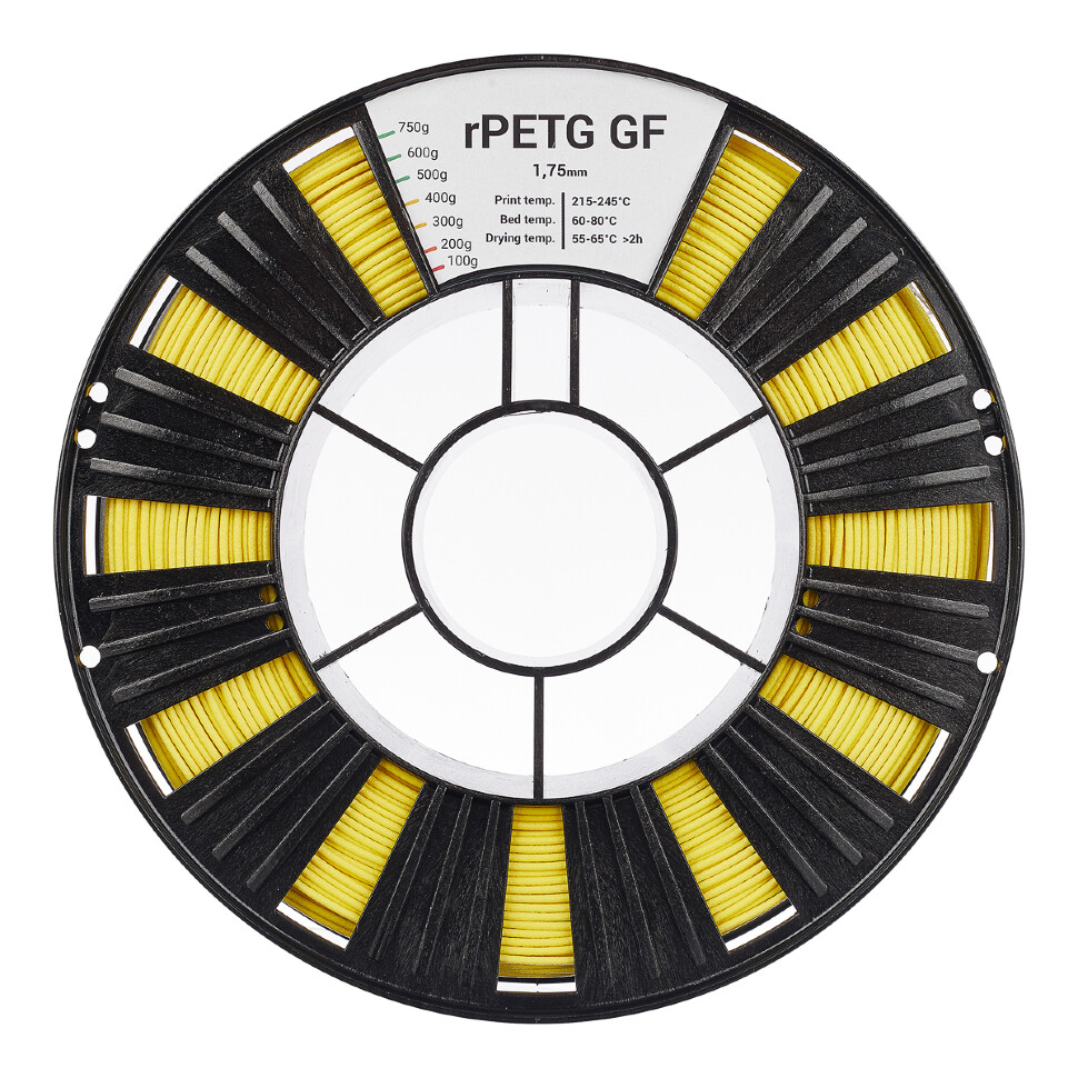 rPETG GF пластик 1.75мм желтый