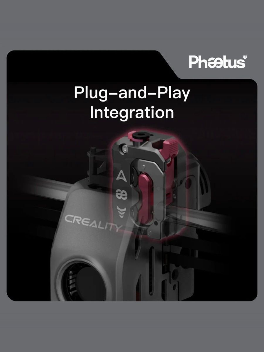 Creality K1C/K1 MAX модернизированный фидер/экструдер Phaetus DXC