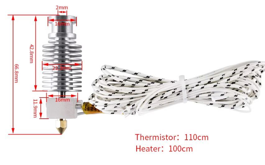 Хотенд для Kingroon kp3